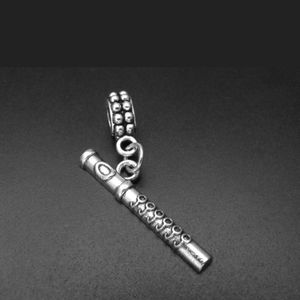 Flute musical instrument charms bracelet charms beads fits pandora bracelets